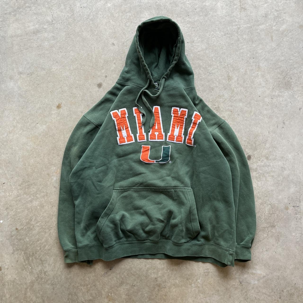 Men's Green and Orange Hoodie | Depop