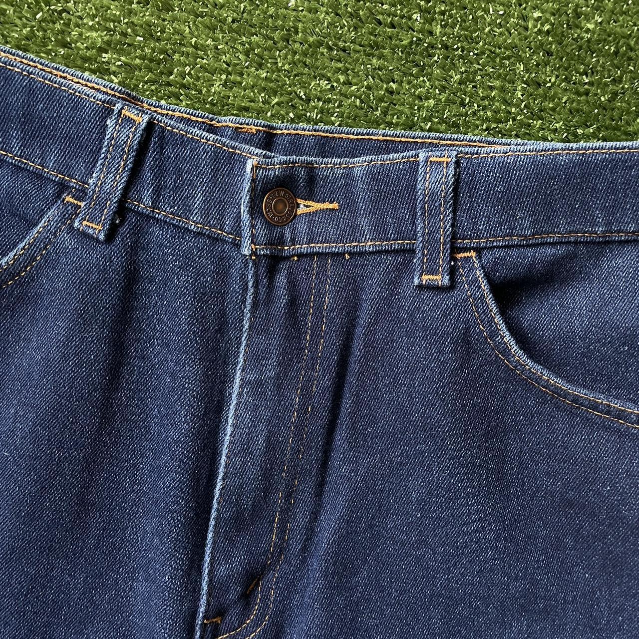 Vintage Orange Tab Levi’s Dark Wash Jeans - Depop