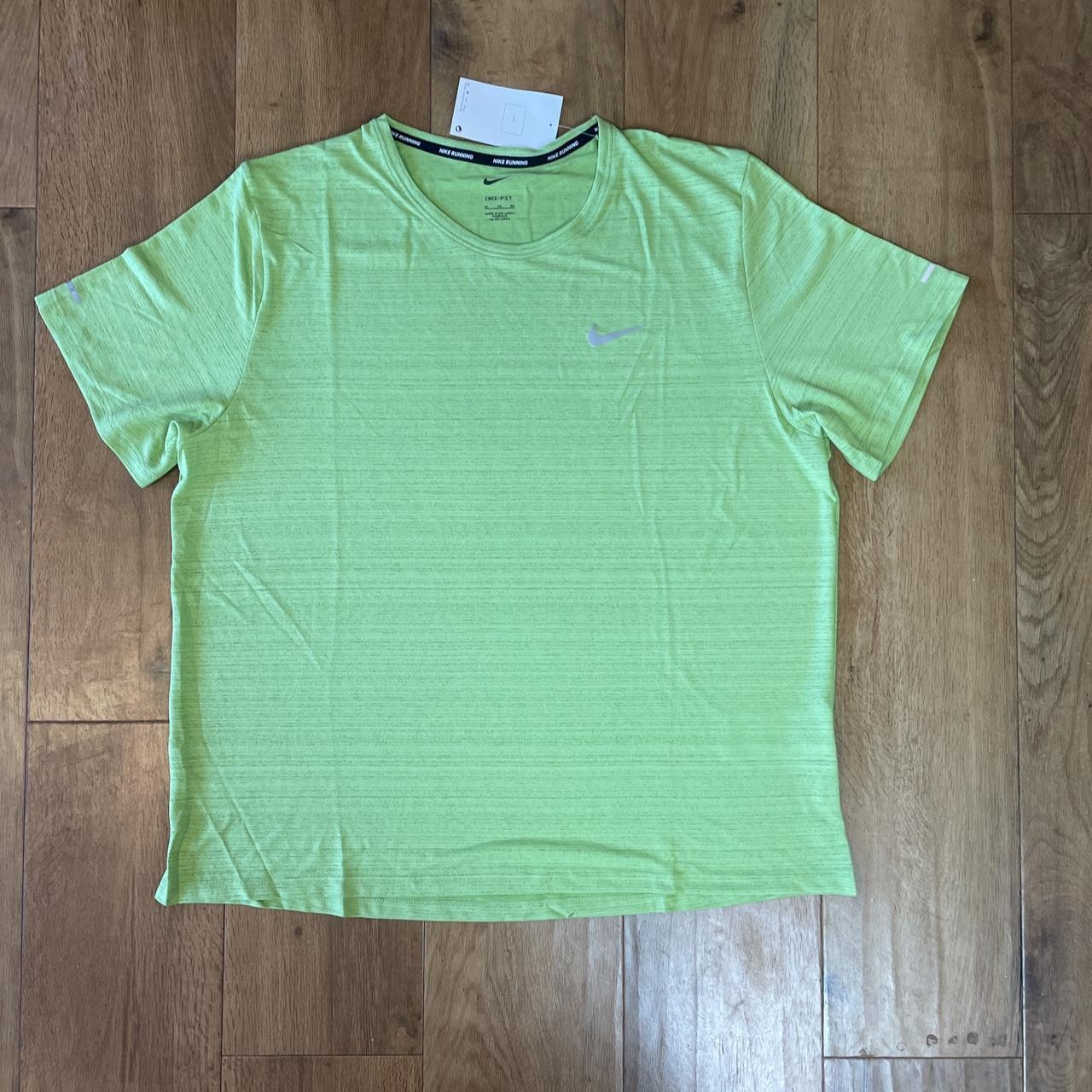 Nike Men's Green and Khaki T-shirt | Depop