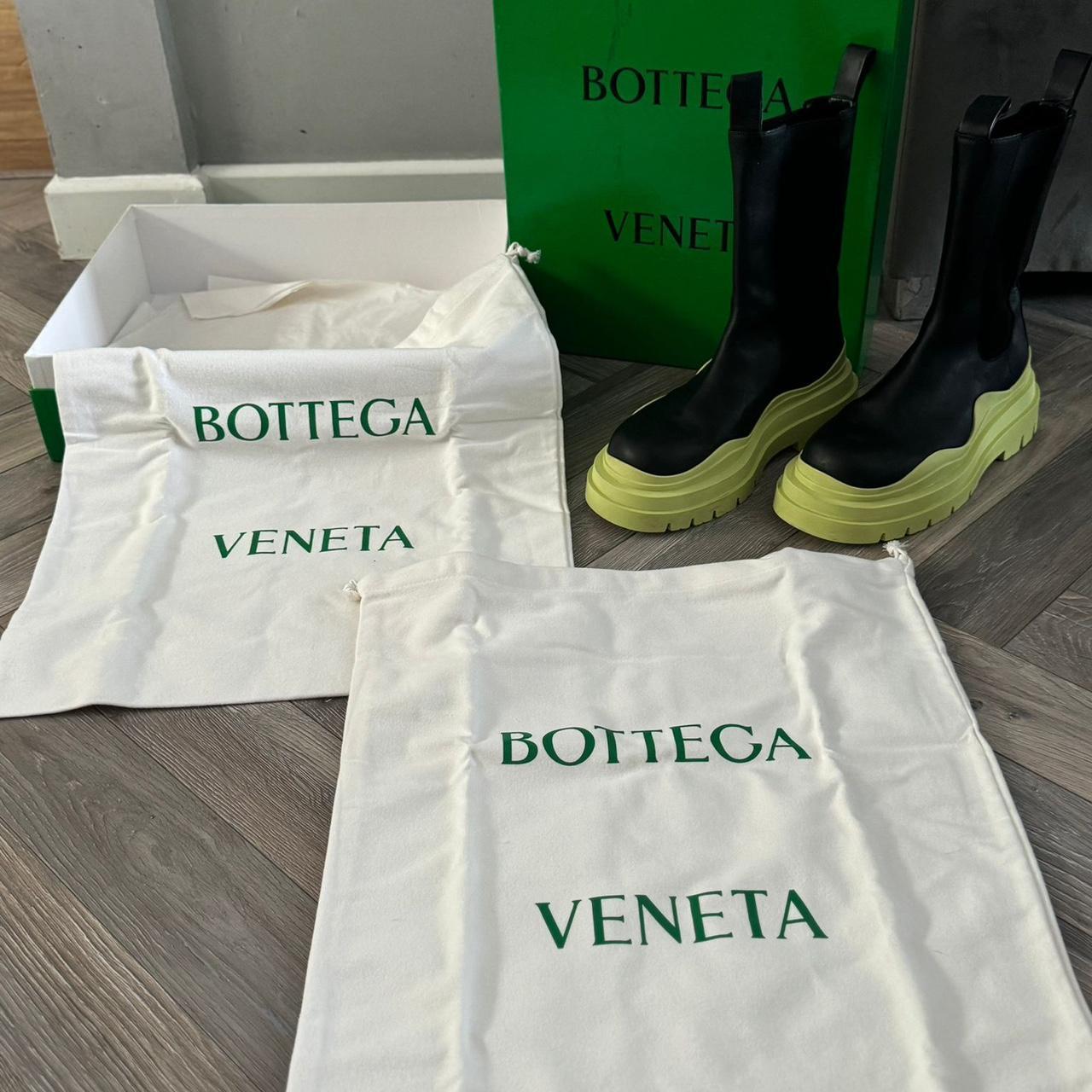 Bottega Veneta Tire Boots - Lime Size 8, true to | Depop