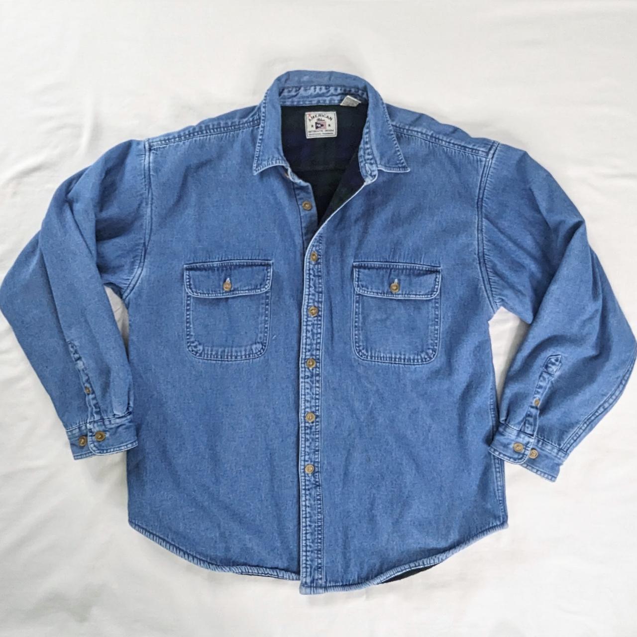 Wolverine Fleece Lined Blue Jean Denim Shirt Jacket /Men XL  Fishing,Hunting~$19 | #1693702642