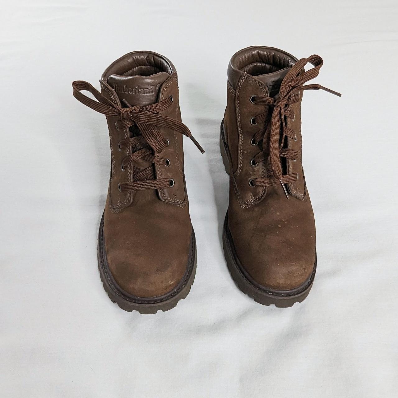 Timberland Brown Suede Lace Up Ankle Boot... - Depop