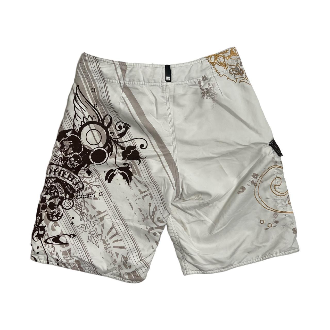 O'Neill Men's White and Brown Shorts | Depop