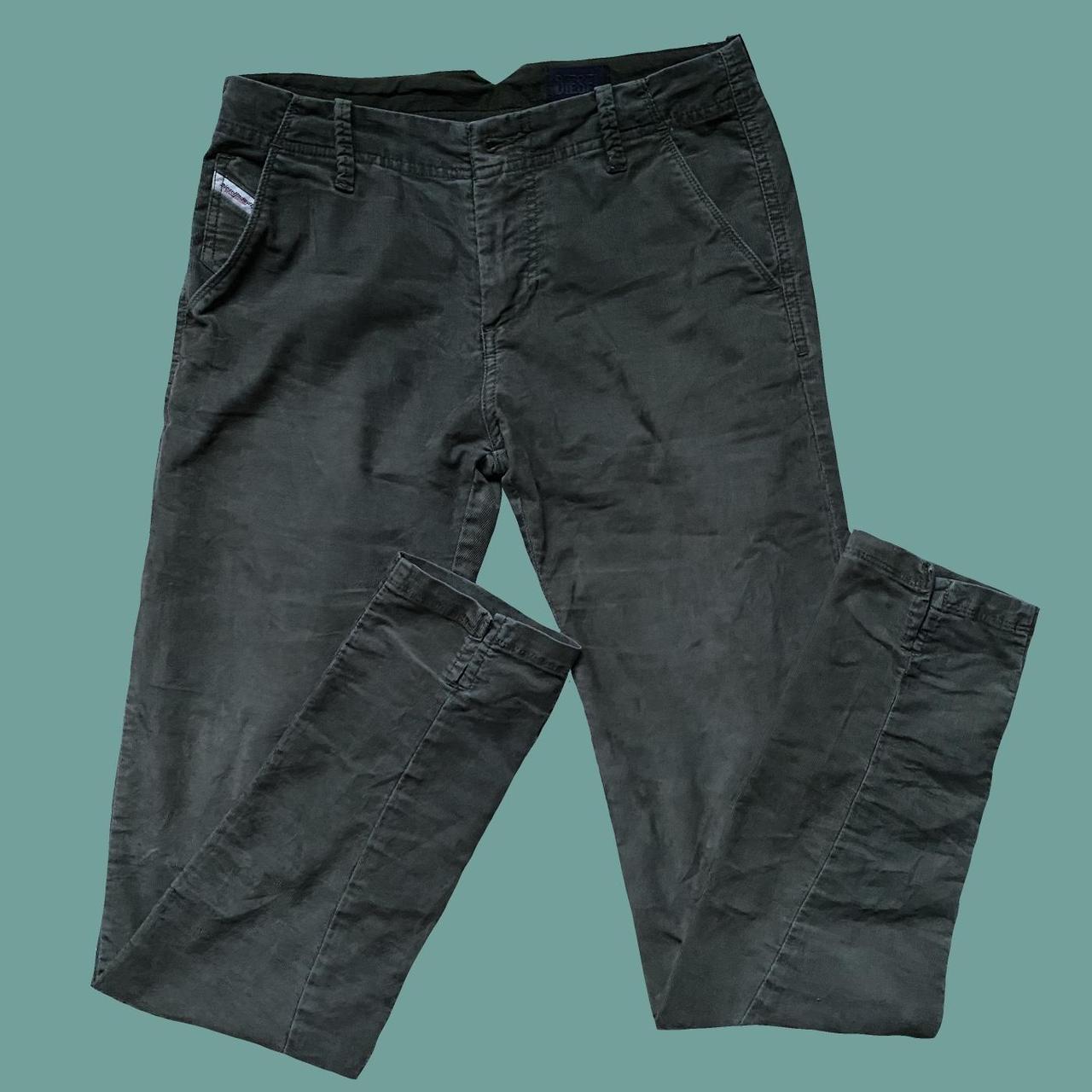 Diesel Khaki Green Corduroy Jeans / Trousers tight Depop