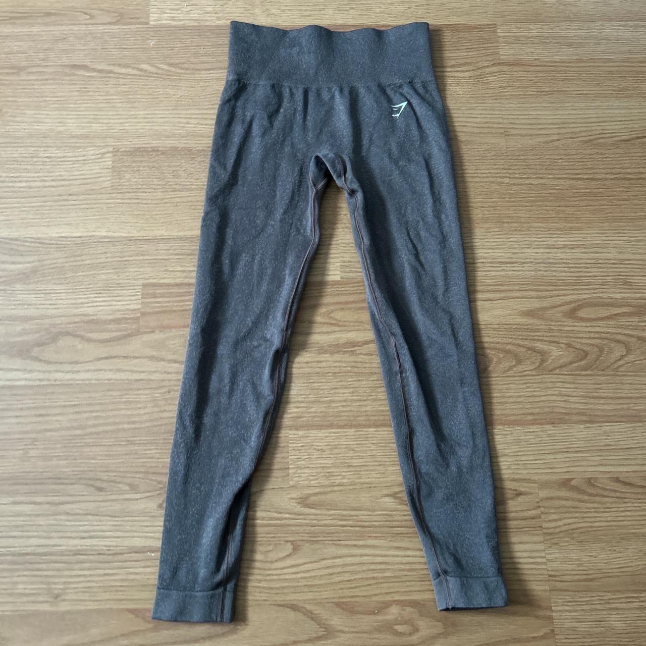 Brown gymshark adapt seamless leggings - Depop