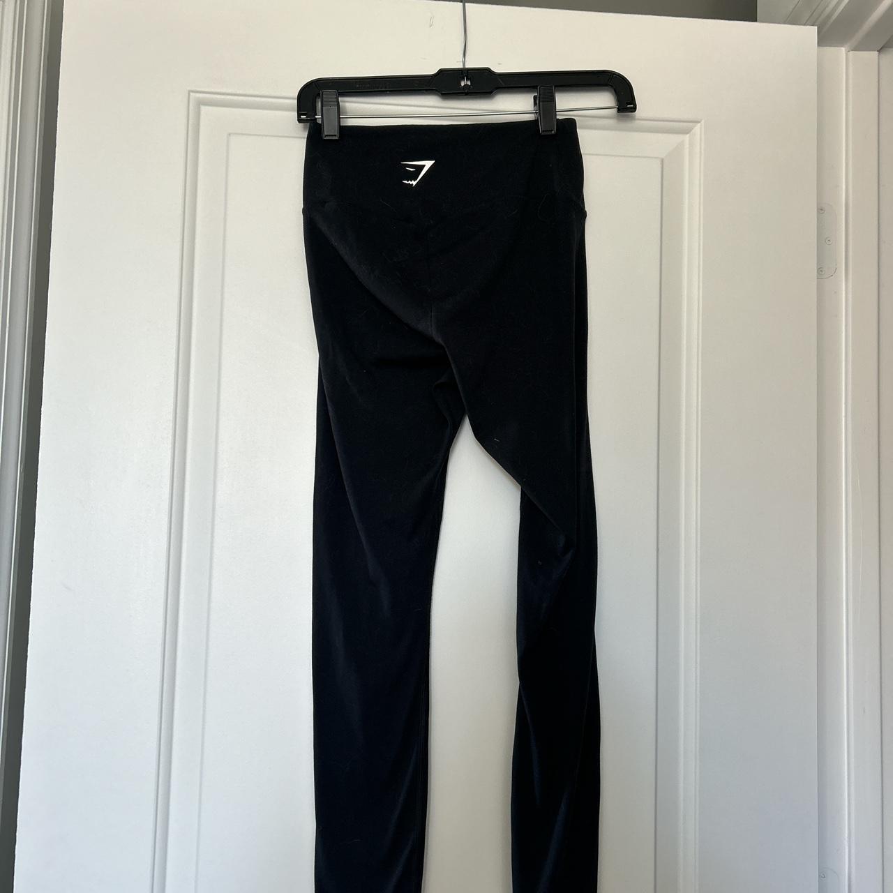 Gymshark plain black leggings - size small - good... - Depop