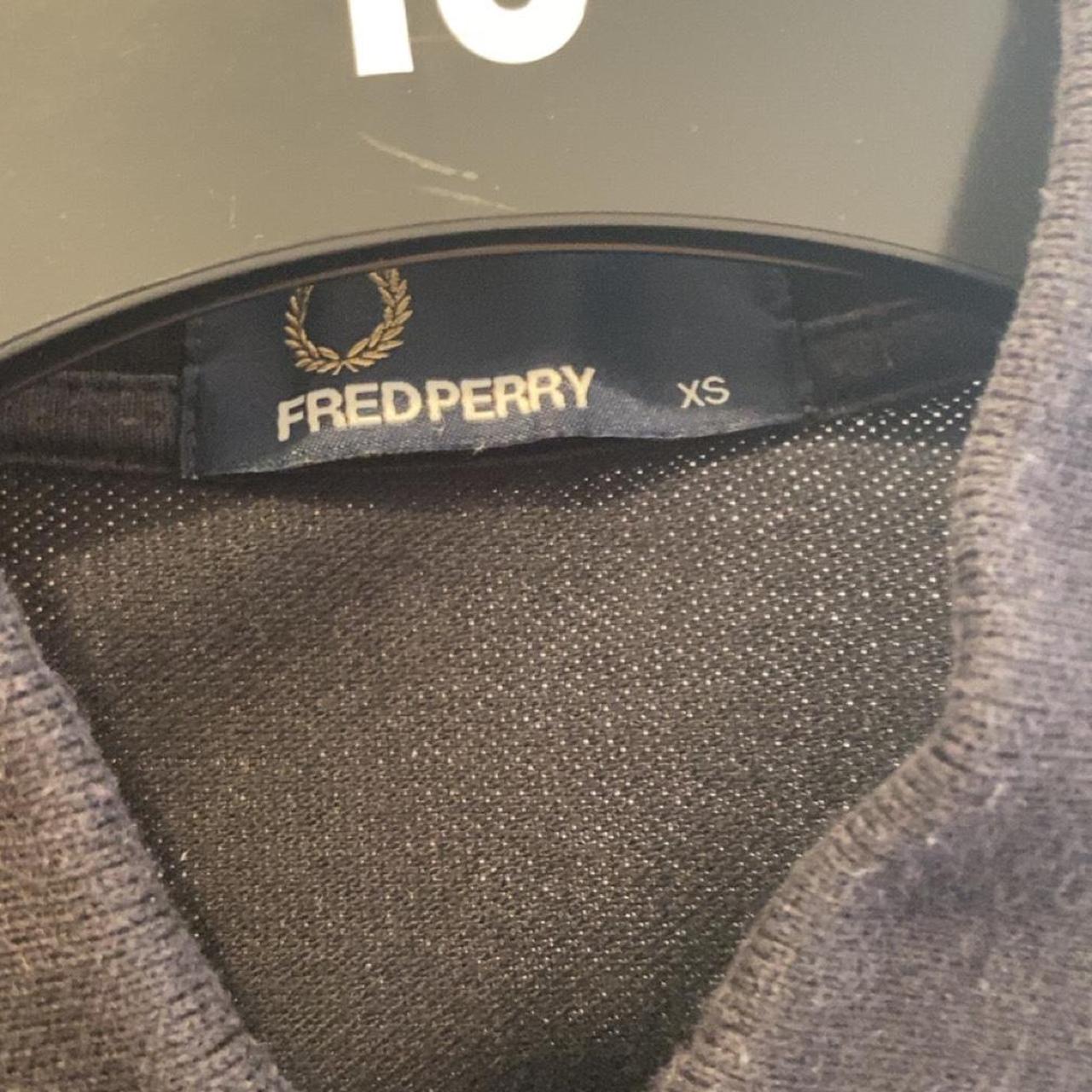 Fred Perry Black and yellow polo shirt XS - Depop