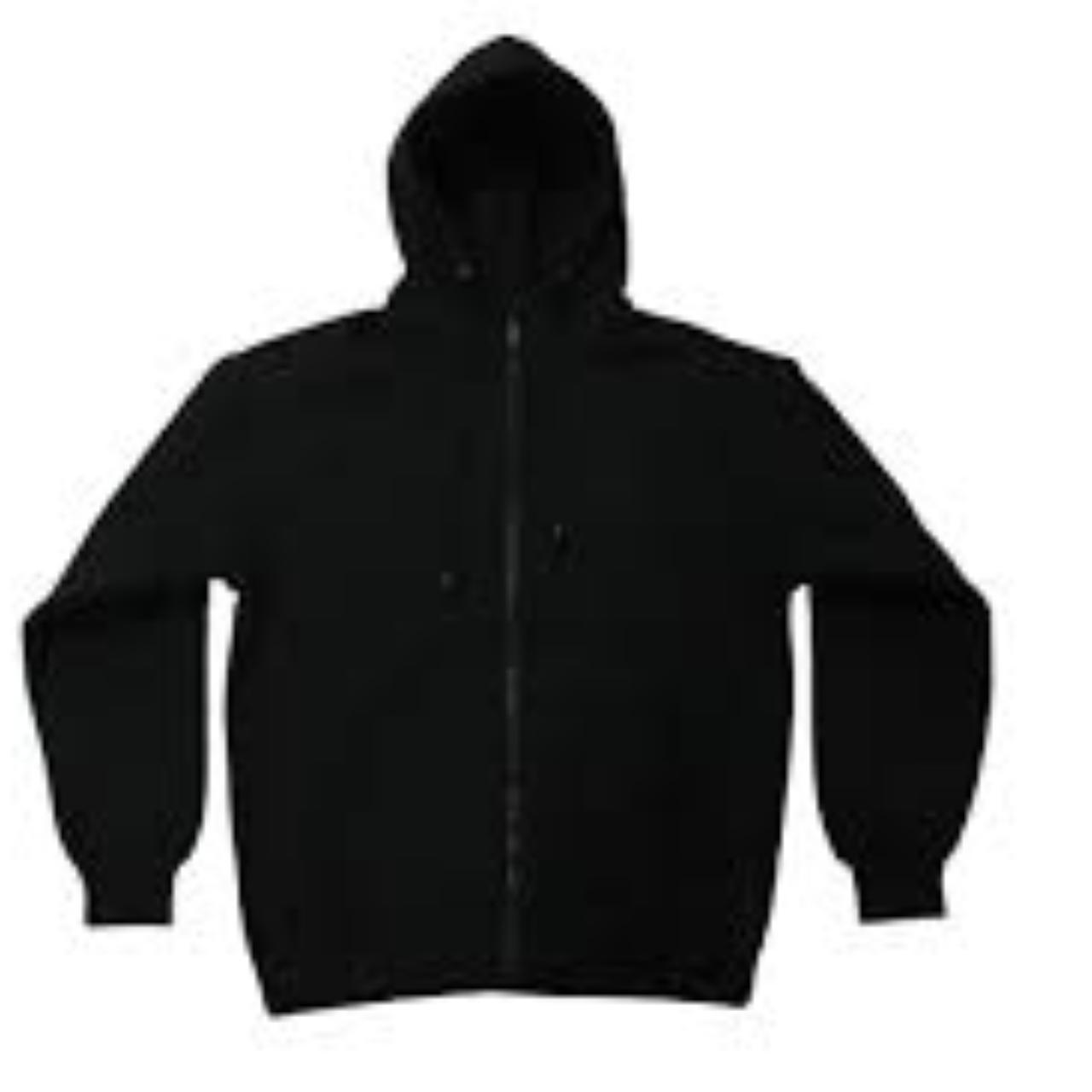 Black zip up hoodie From amazon decently baggy. Size... Depop