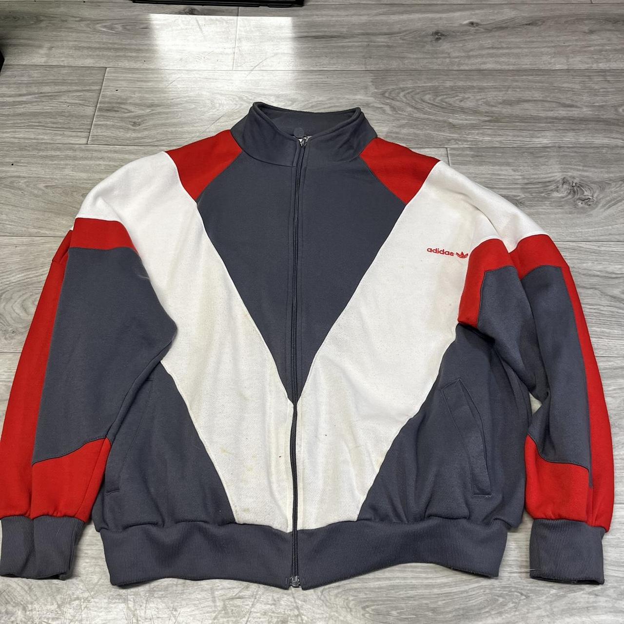 Vtg 80s adidas tracksuit top sweater zipup #80s | Depop Vtg 80s adidas tracksuit top sweater zipup #80s | Depop