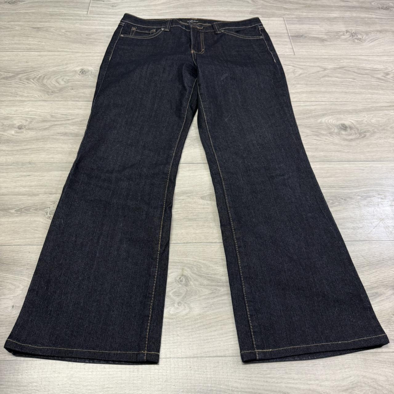 Nine West Women's Bootcut Jeans - Blue/Navy - 32" – Womens nine west darkwash flare jeans #y2k …