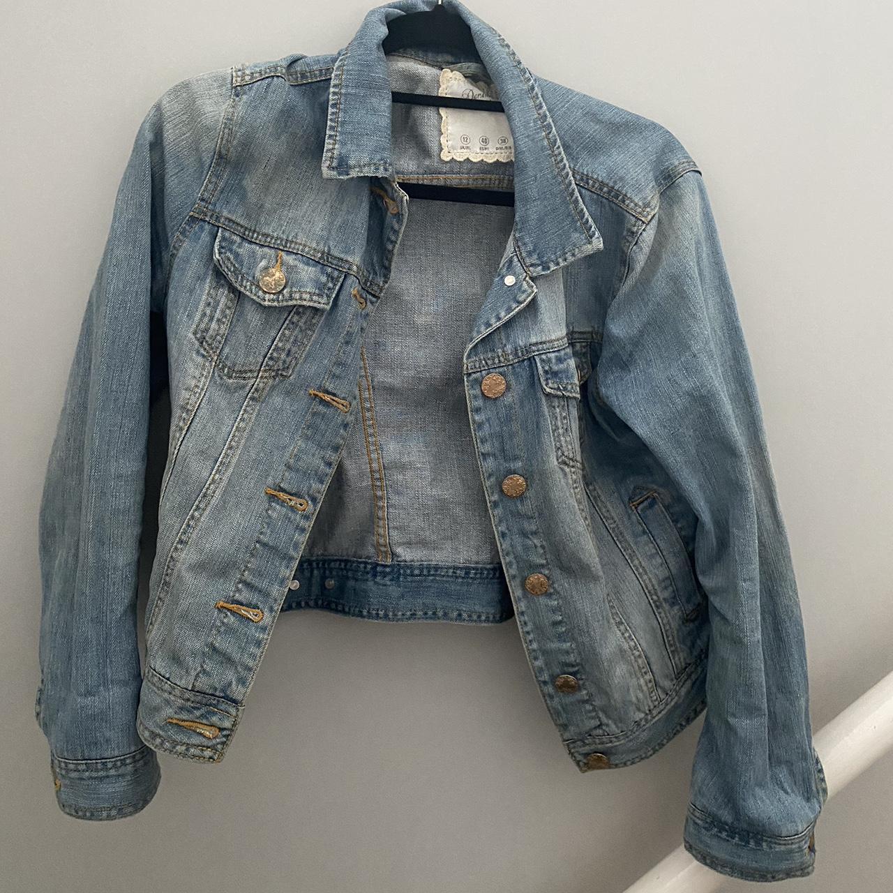 Light wash denim jacket size 12 Would fit 10-12... - Depop