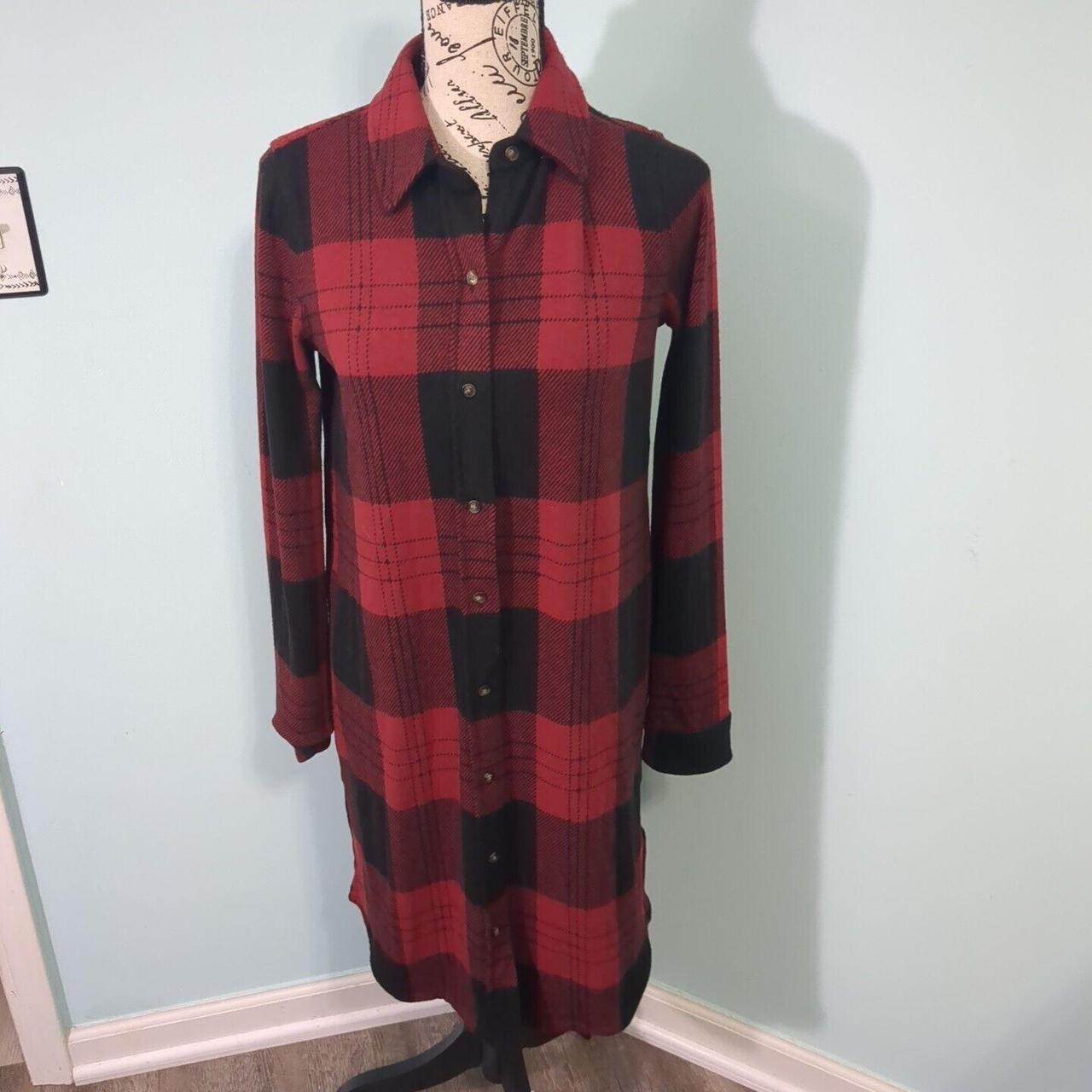 Faherty Legend Sweater Dress Long Sleeve Flannel. Depop