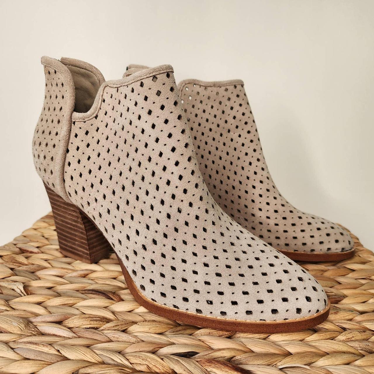 marc fisher grey suede booties