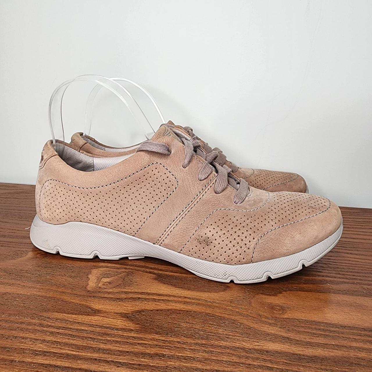 Dansko Alissa Sneaker Tan perforated nubuck leather Depop