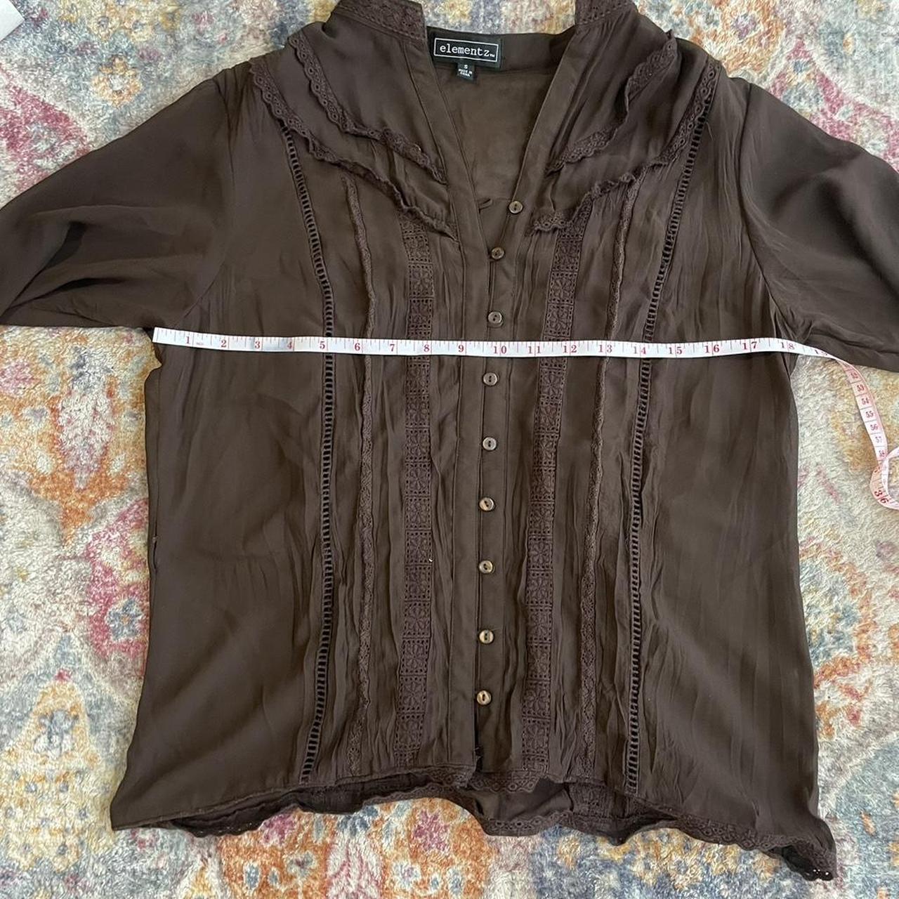 Elements Women's Blouse - Brown - S – Elements br… - image 5