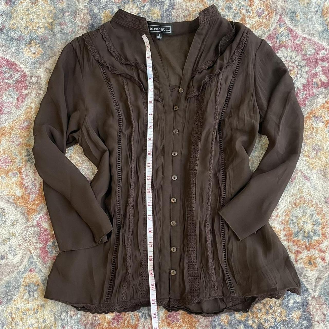 Elements Women's Blouse - Brown - S – Elements br… - image 4