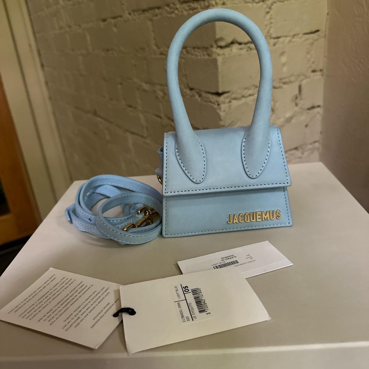 Jacquemus baby hot sale blue bag