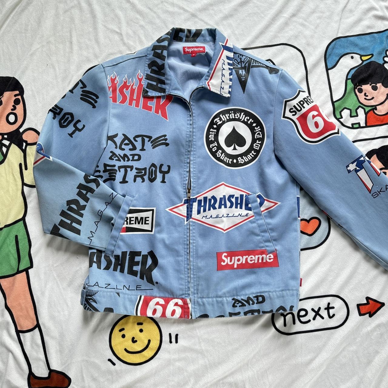 Supreme x thrasher work on sale jacket