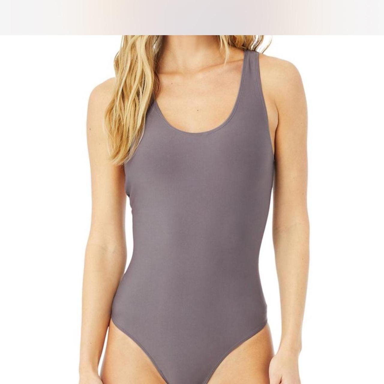 ALO YOGA AIRLIFT BARRE BODYSUIT PURPLE DUSK Depop