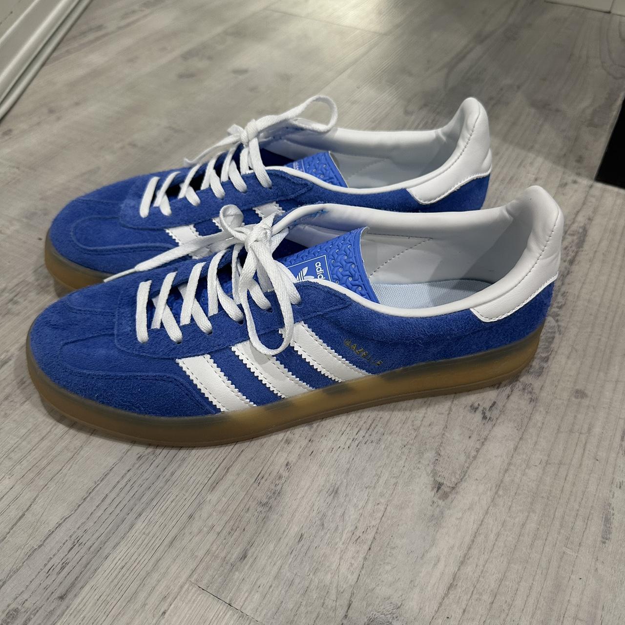 Adidas Indoor Gazelle Baby Blue The pictures make... - Depop