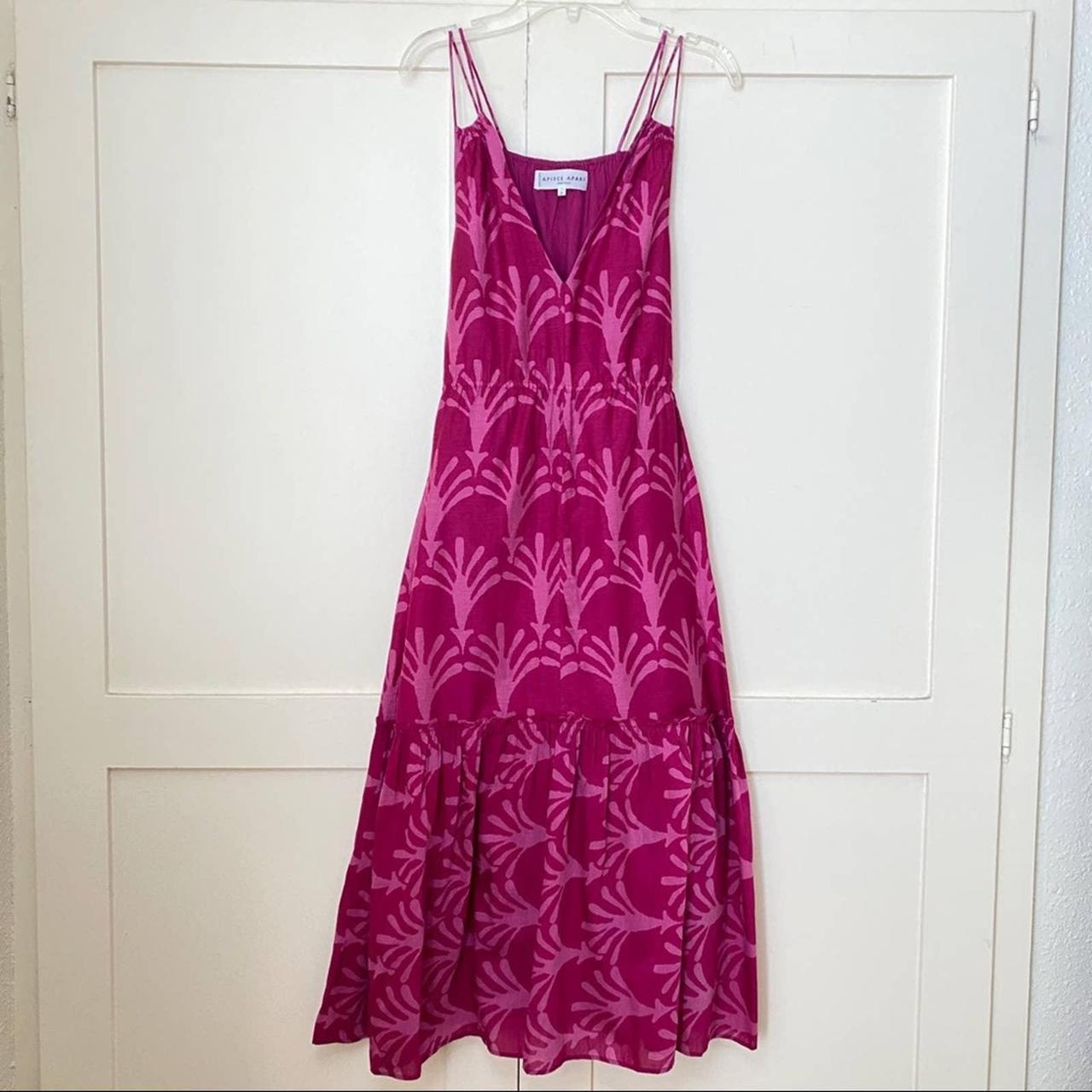 Apiece Apart Women's Purple and Pink Dress