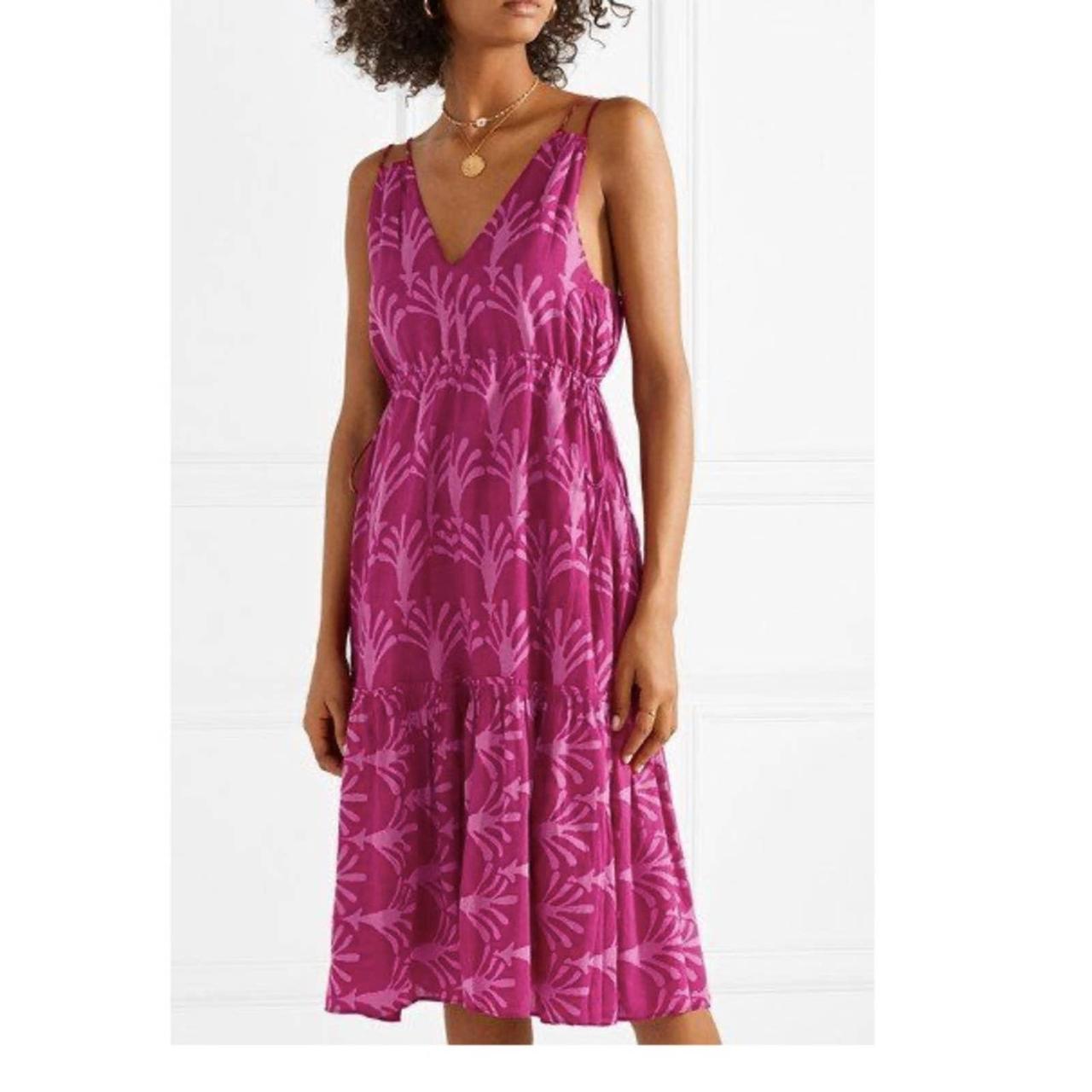 Apiece Apart Women's Purple and Pink Dress (4)