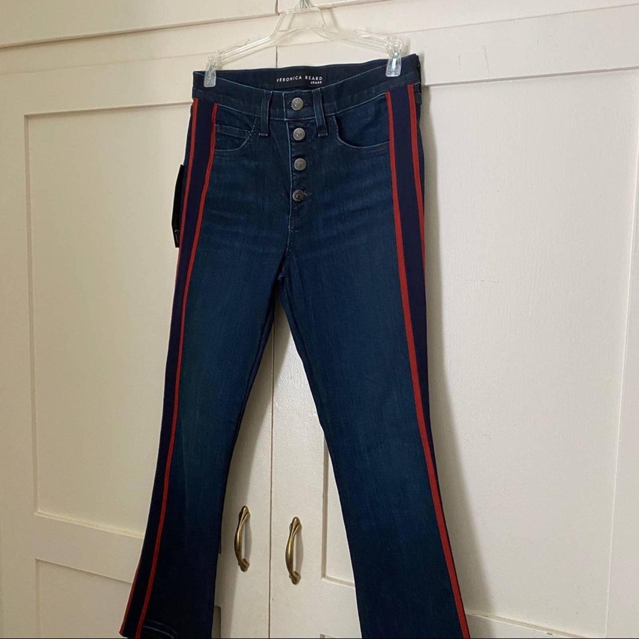 Veronica beard tuxedo hot sale stripe jeans