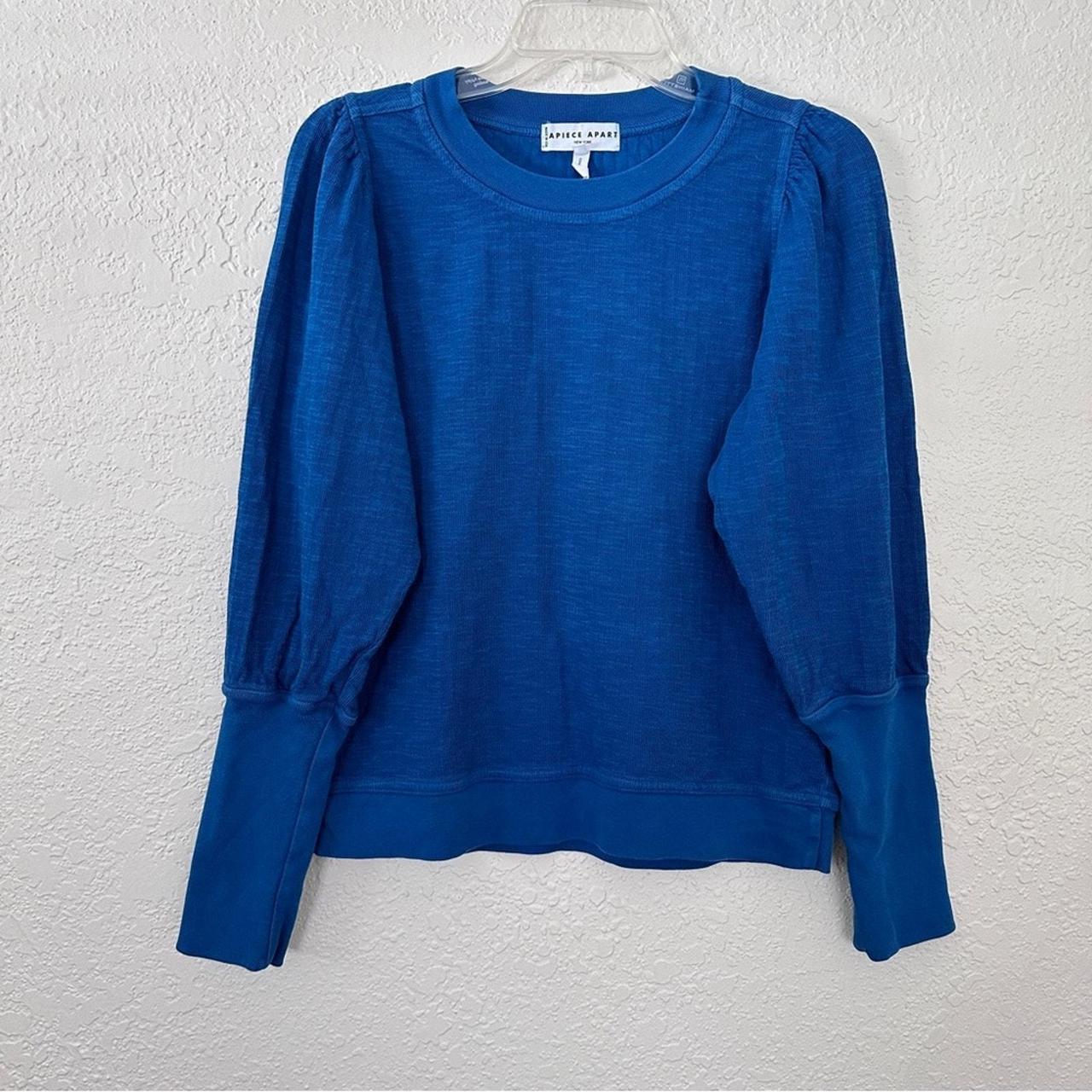 Apiece Apart Olimpio Puff Sleeve Sweatshirt Top In. Depop