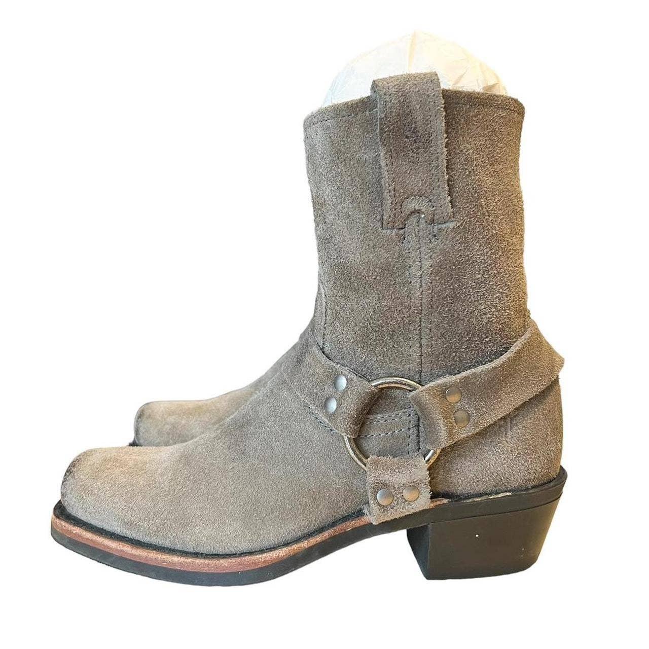 Square toe harness on sale boots