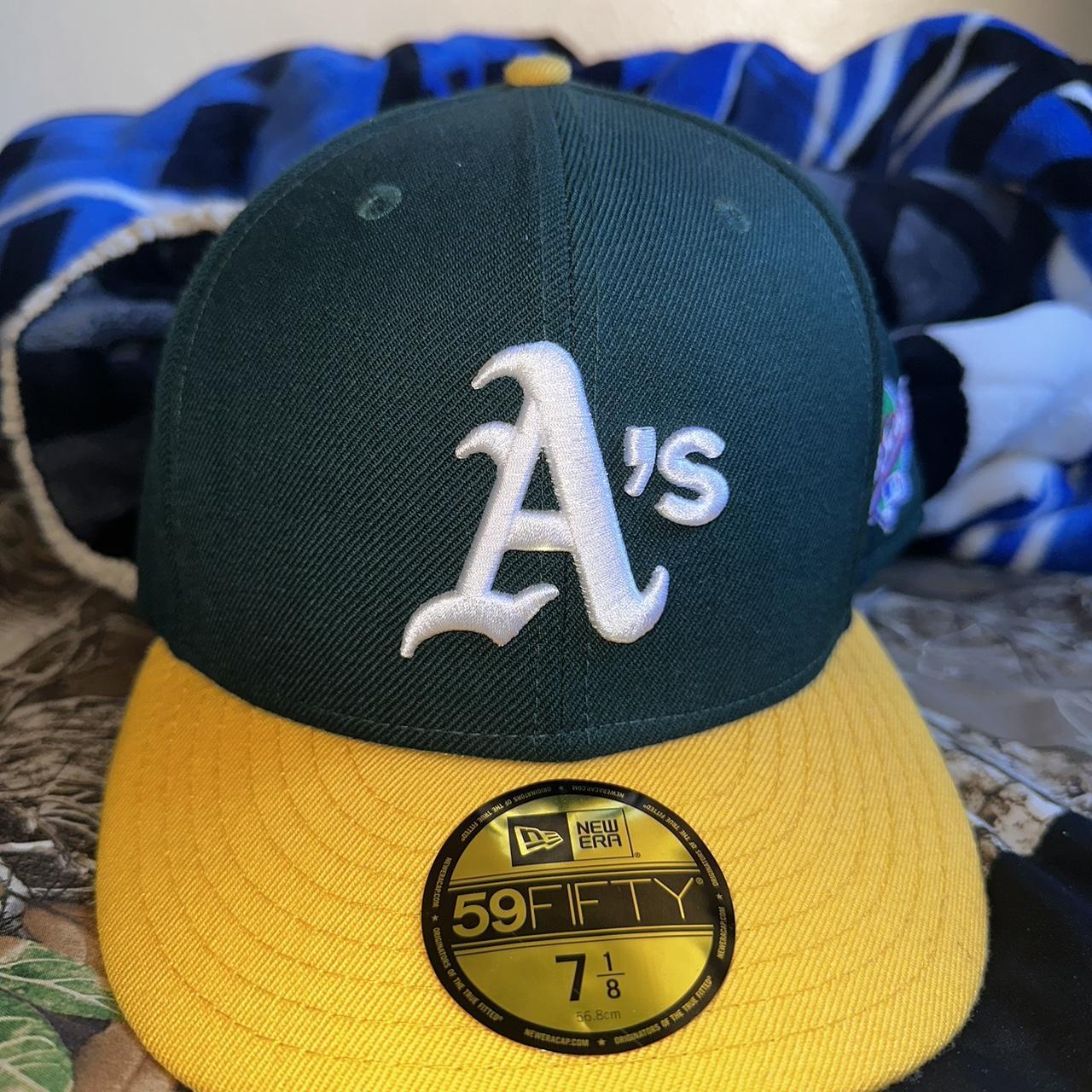 New Era Men's Oakland Athletics 59Fifty Home Green Authentic Hat