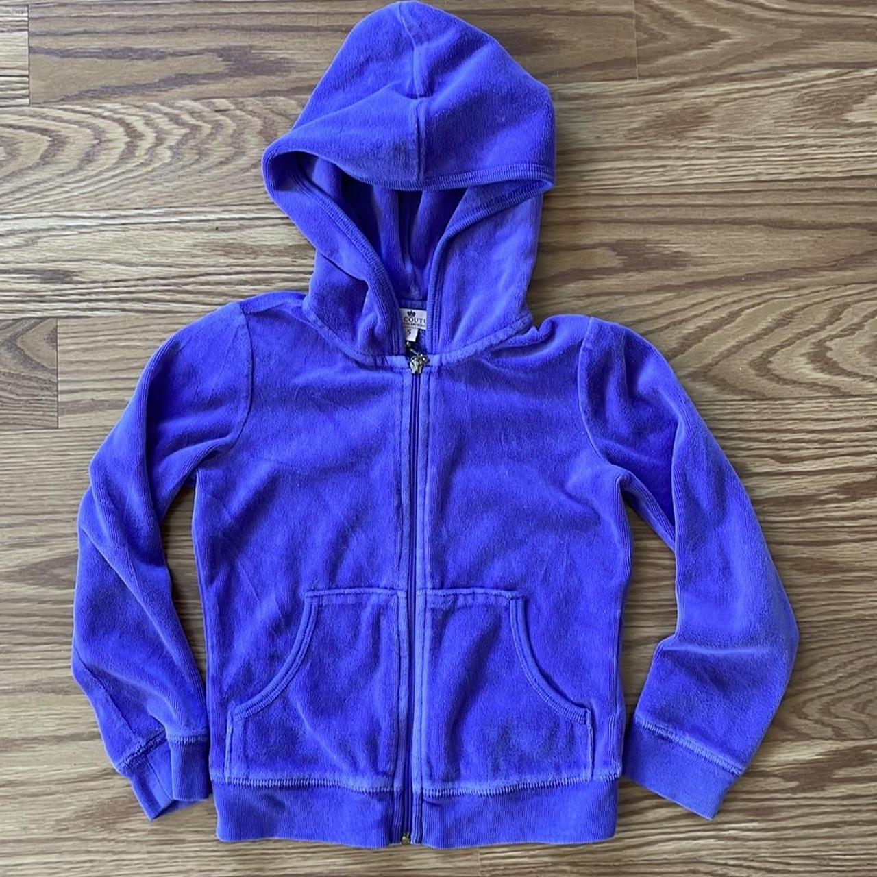Juicy Couture Kids zip-up velour hoodie - Blue
