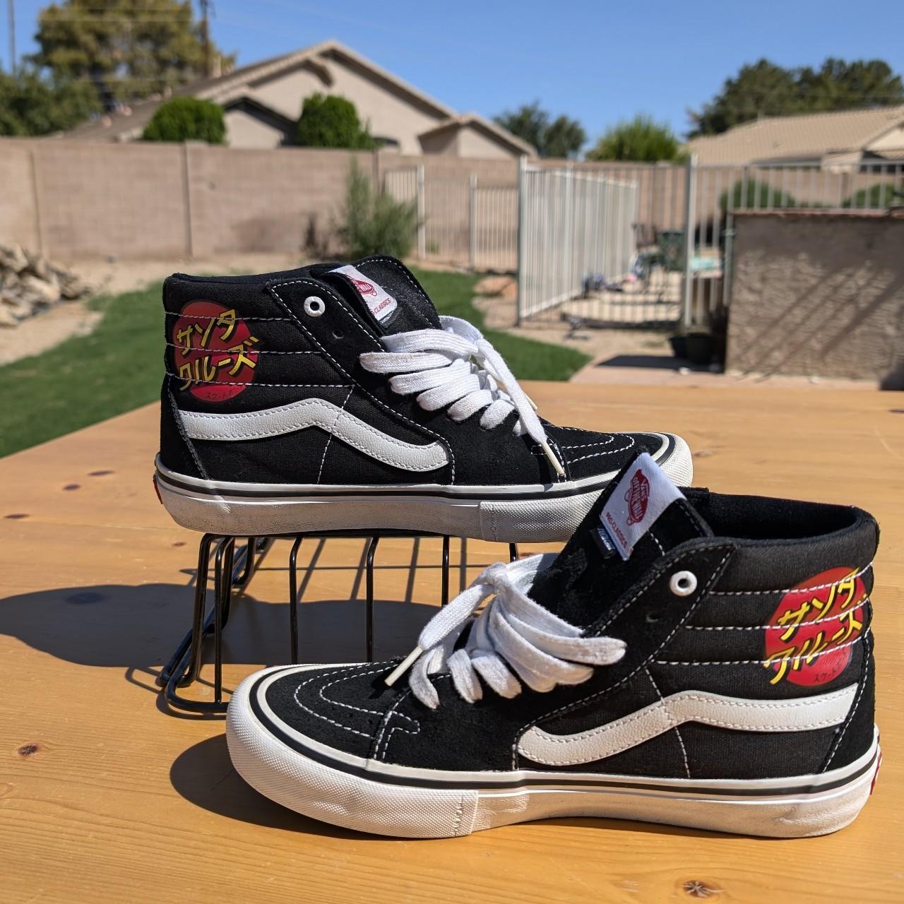 ひ*ー様 00s VANS × BEAMS × SANTA CRUZ sk8 h UNISEX Vans Sk8-Hi Pro Santa Cruz Sneaker - US | Depop