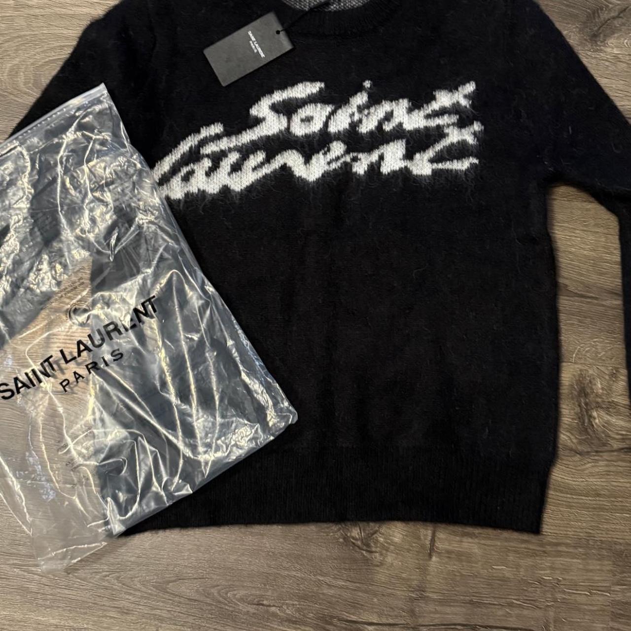 Saint Laurent black and white sweater #SaintLaurent | Depop