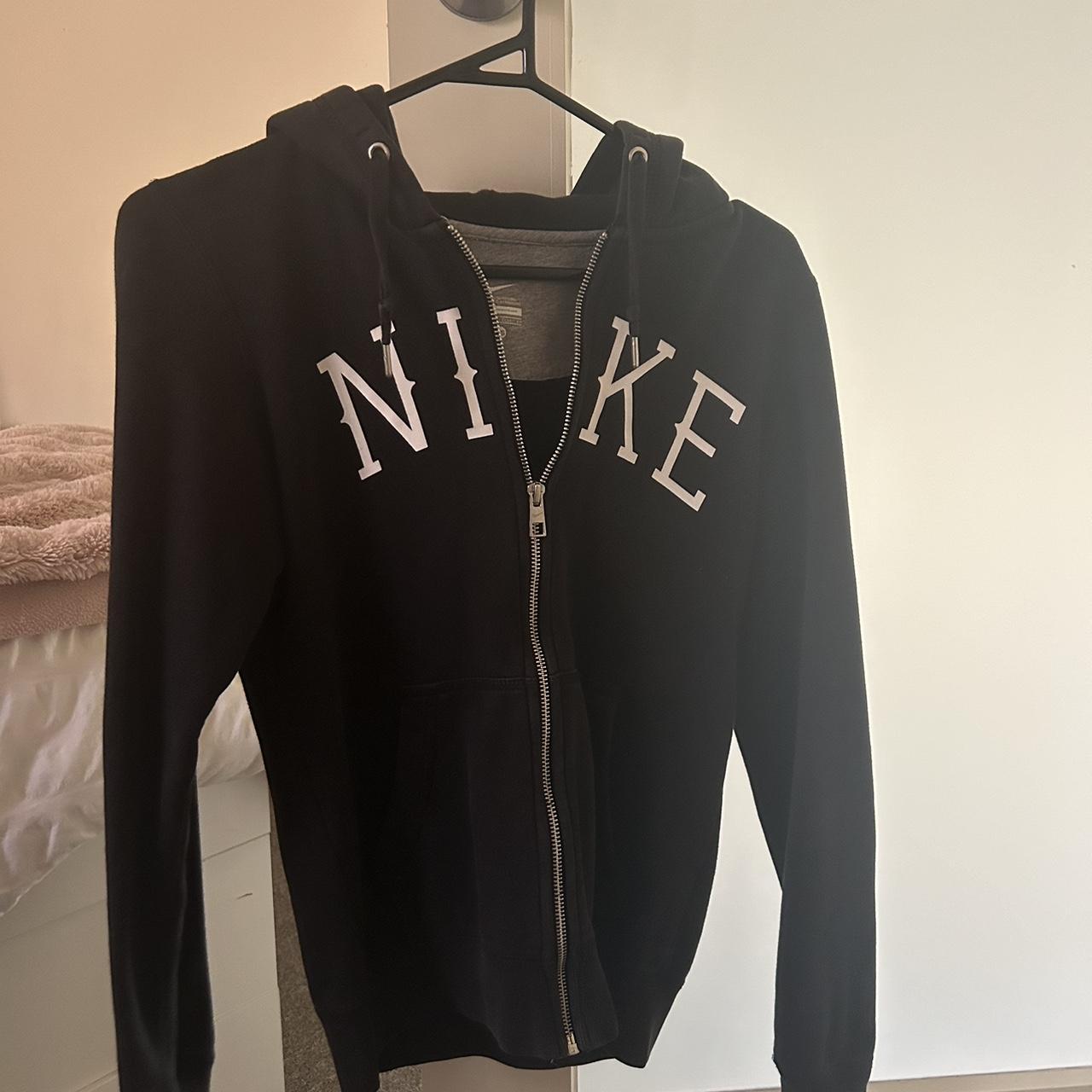 womens nike black zip up