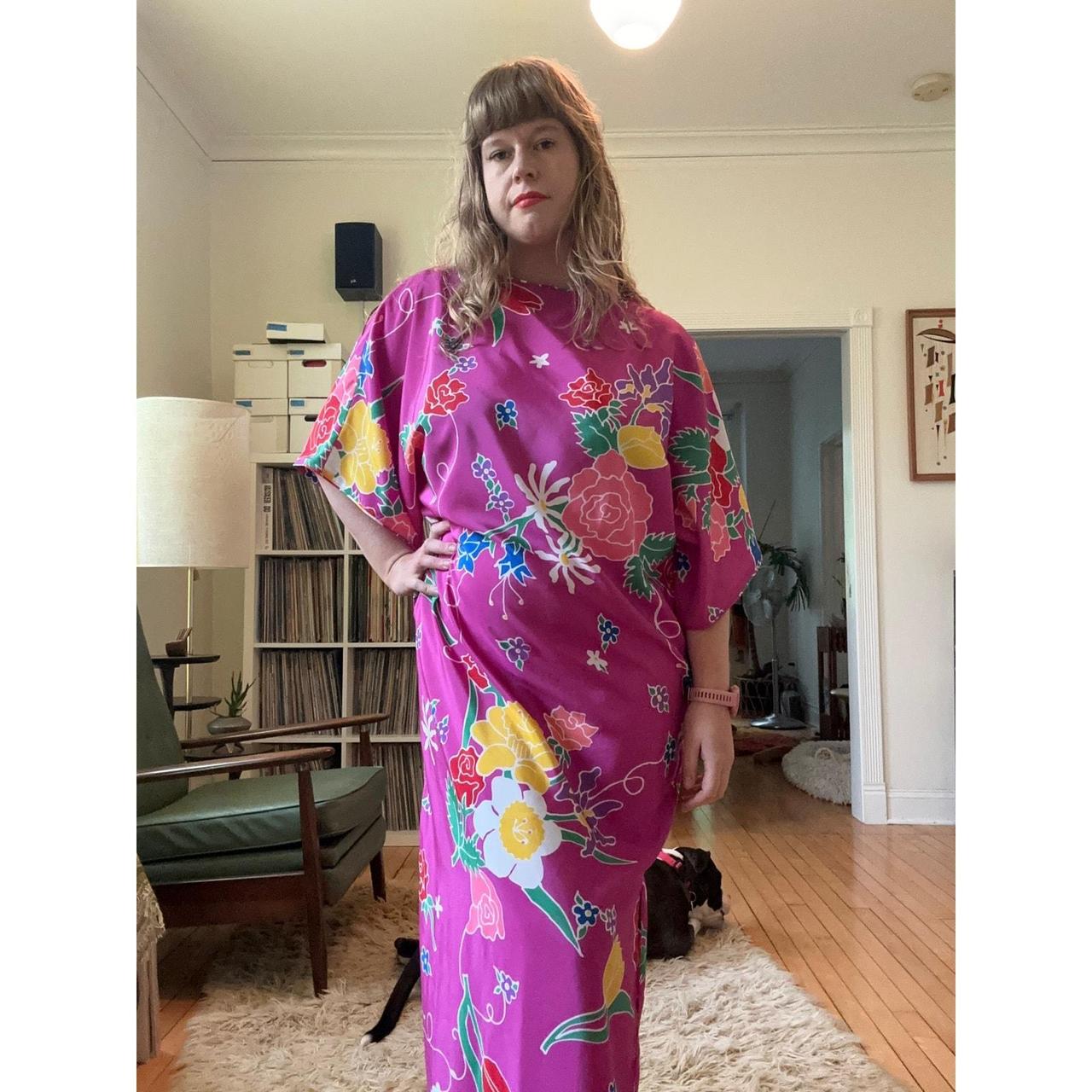 80s Oscar De La Renta for Swirl caftan From an