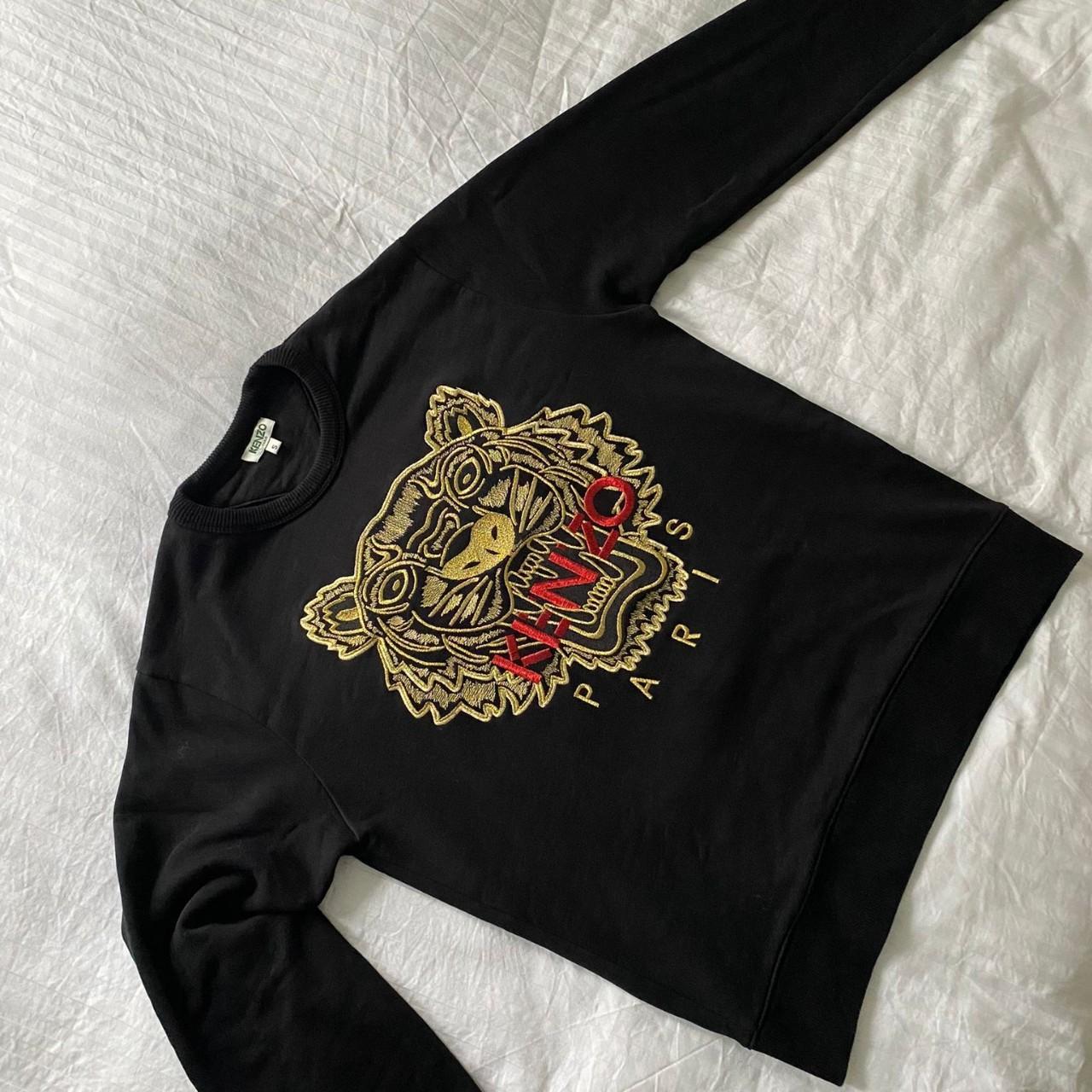 Black kenzo sweatshirt best sale