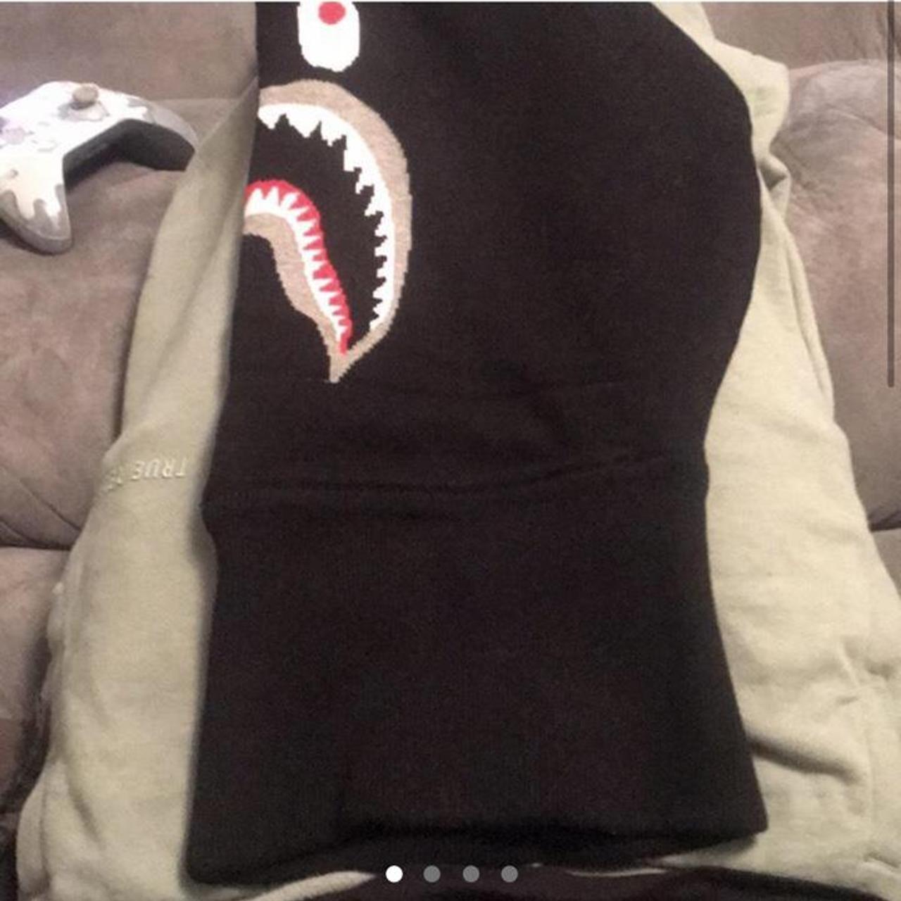 RARE BAPE a bathing ape winter neck warmer hoodie... - Depop