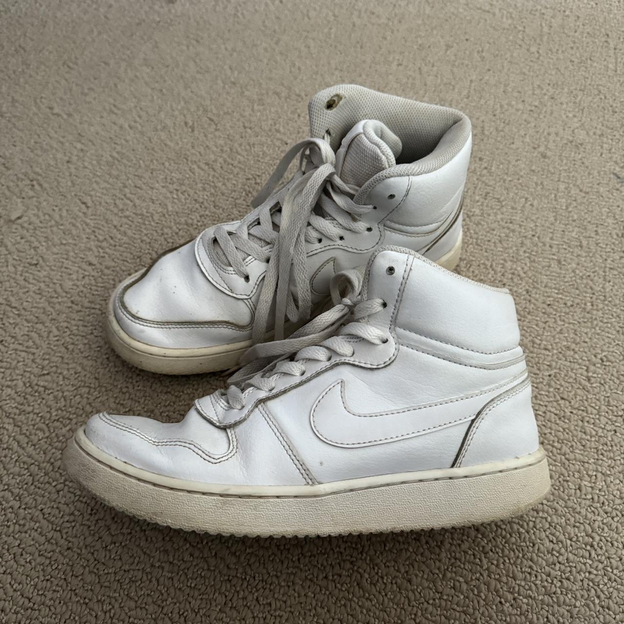 Vintage White high top Nikes. Women’s 8 These shoes... - Depop