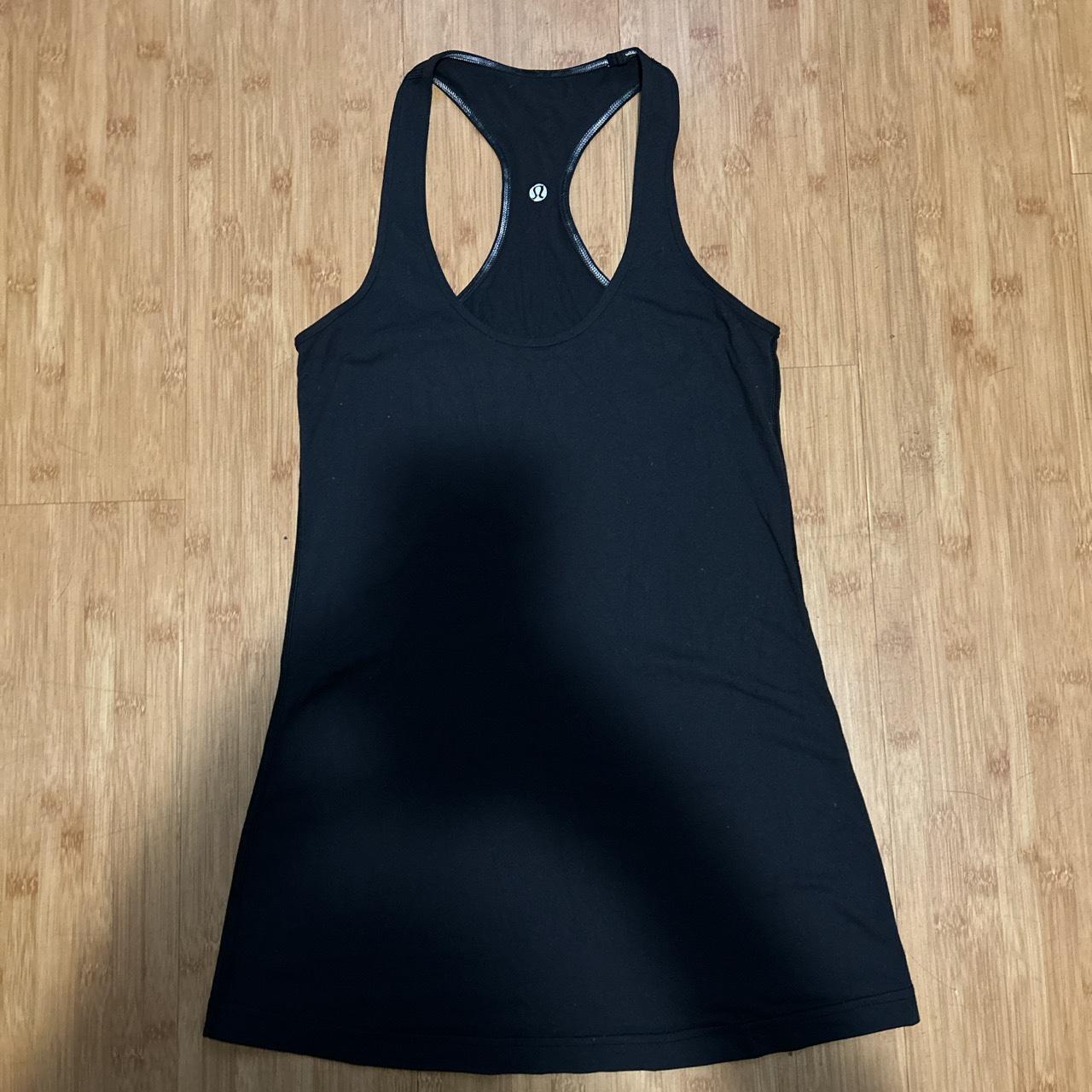 Lululemon Racerback Tank in Black Size : 4-6 Great - Depop