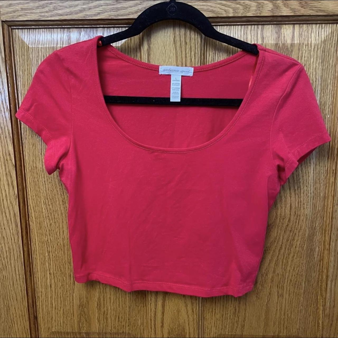Ambiance Apparel  Ambiance apparel, Red crop top, Crop tops