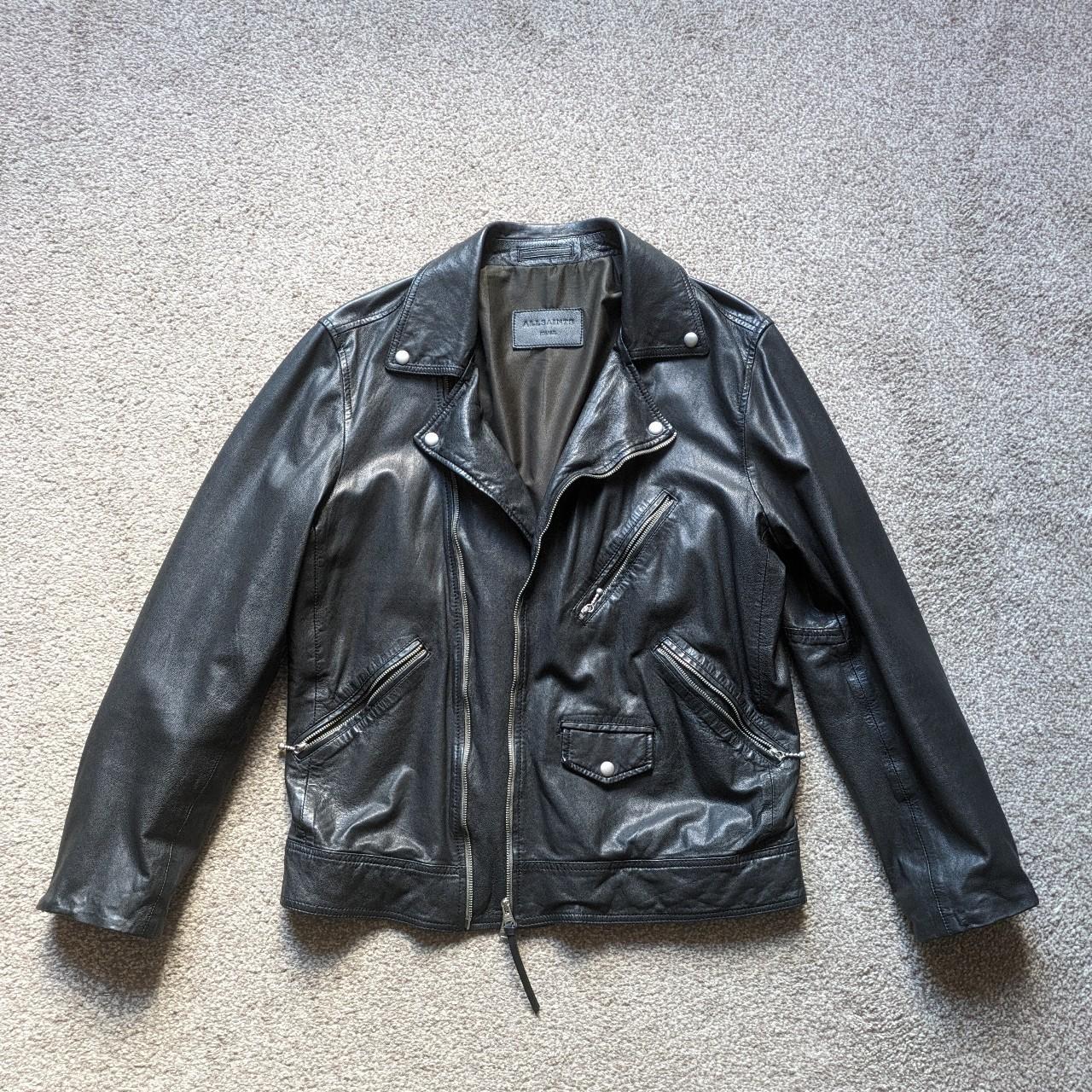 Allsaints holt leather jacket hotsell