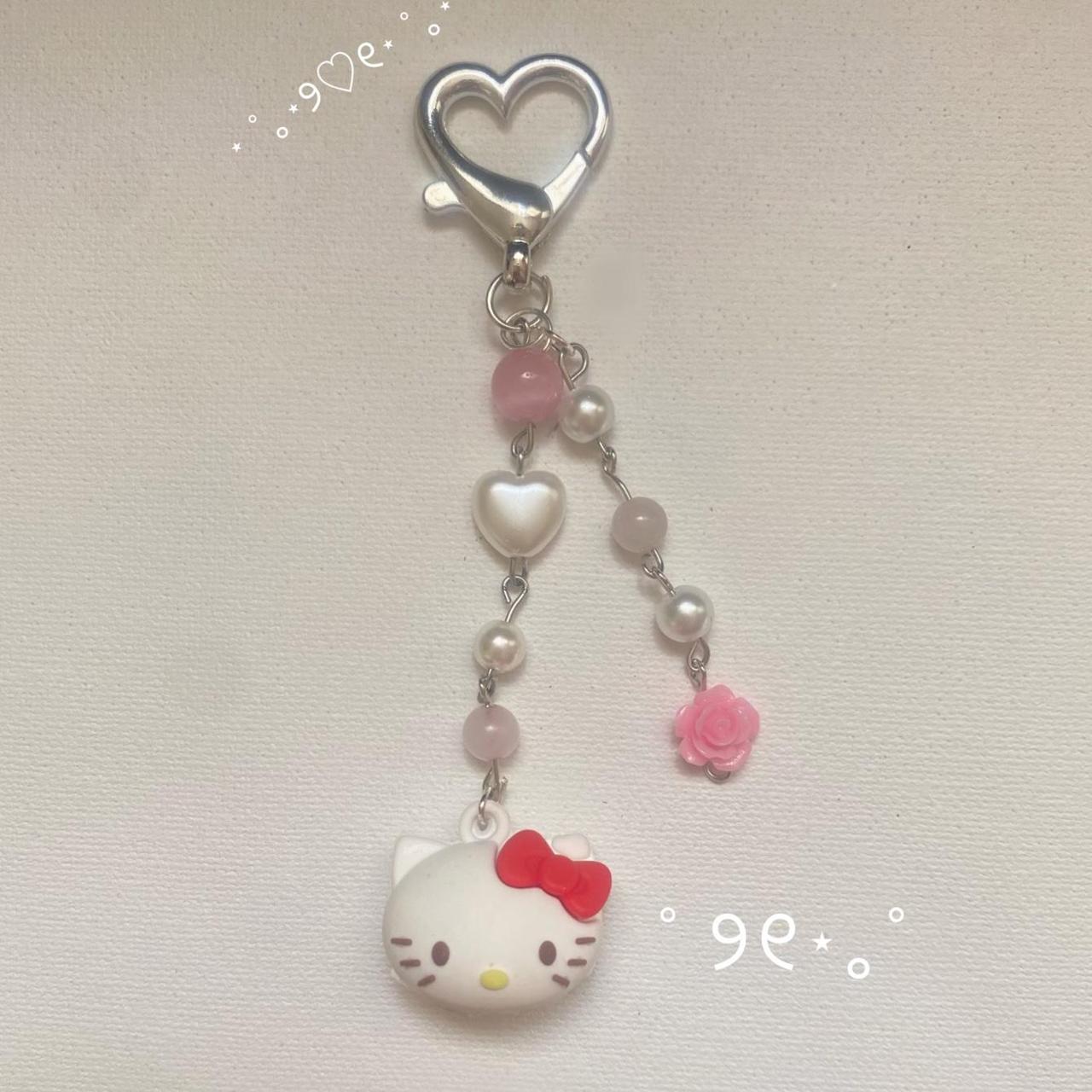 Hello kitty rose keychain ˚ ୨୧⋆｡˚ Cute and durable... - Depop