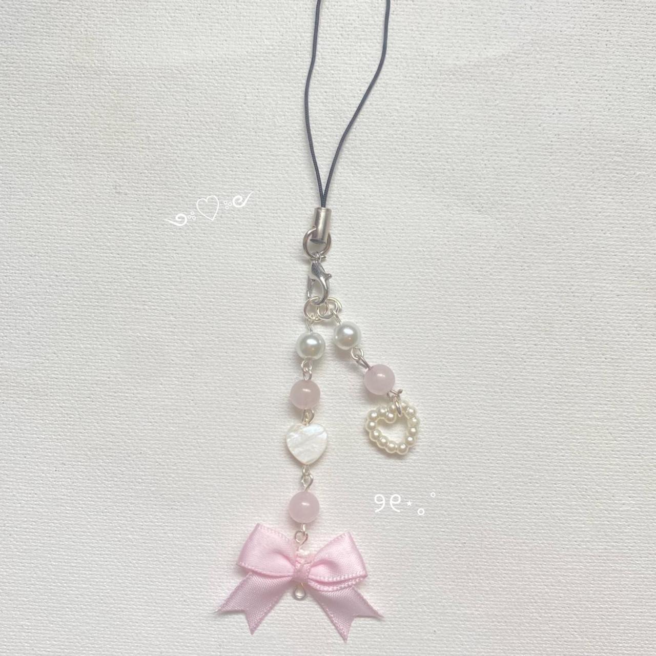 Coquette bow phone charm ୨୧⋆｡˚ Dm for any... - Depop