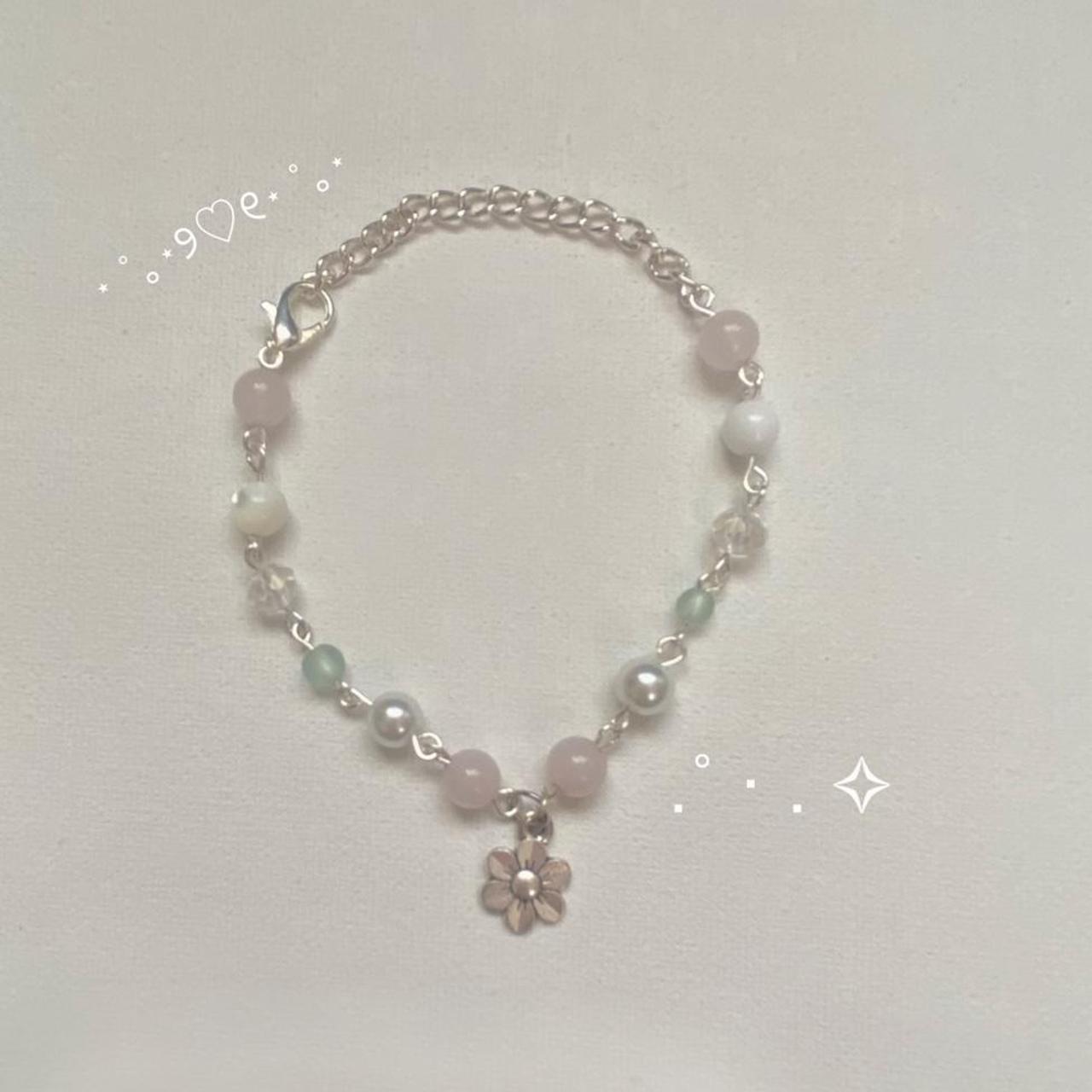 Flower garden bracelet ⋆ ˚｡⋆୨♡୧⋆ ˚｡⋆ 7 in and... - Depop