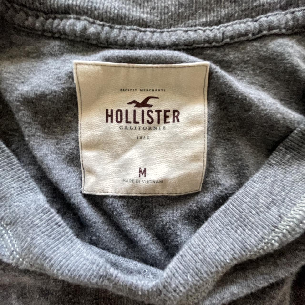 2000s HOLLISTER QUARTER SLEEVE TOP fits medium or... - Depop