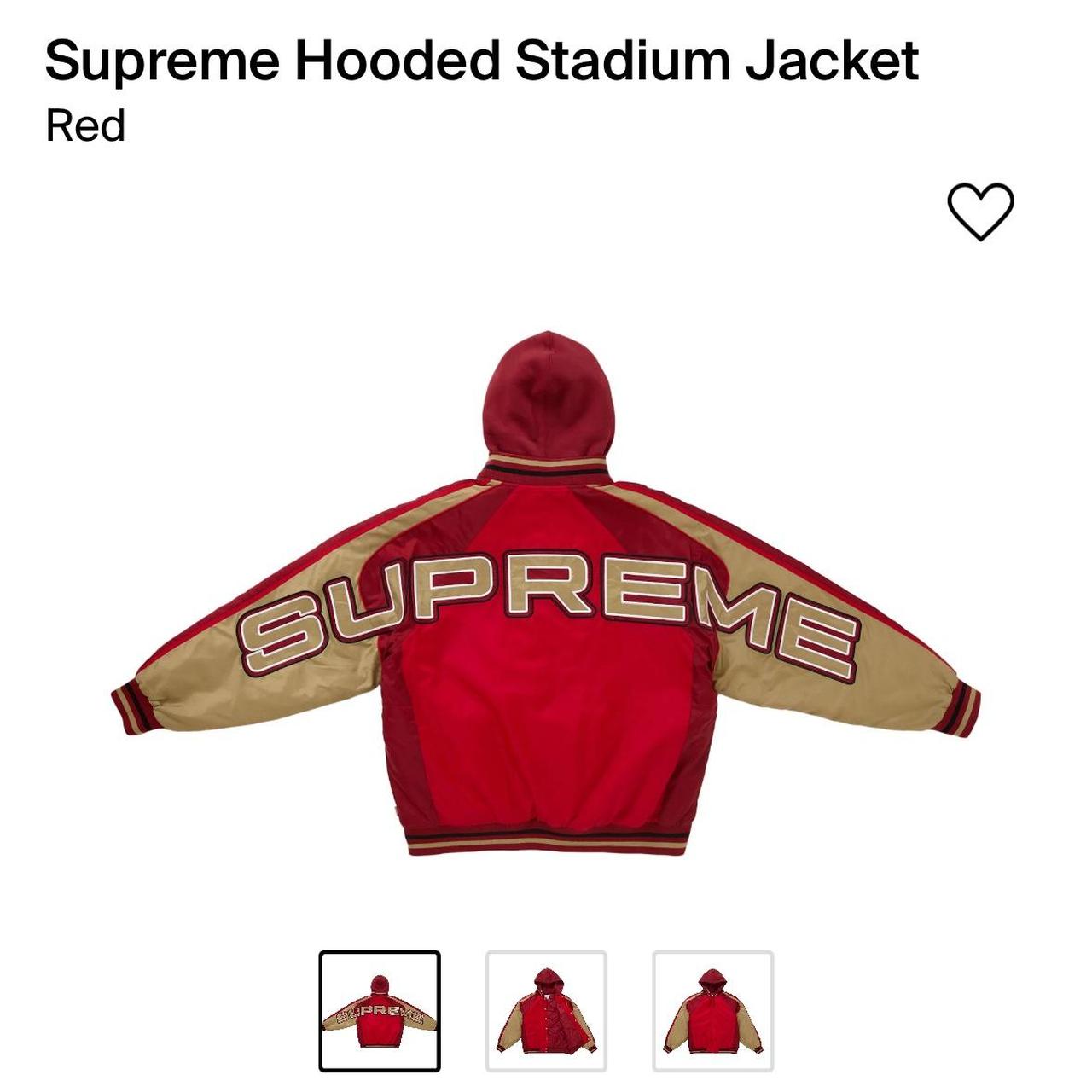 Supreme Hooded Stadium Jacket - Small Brand... - Depop