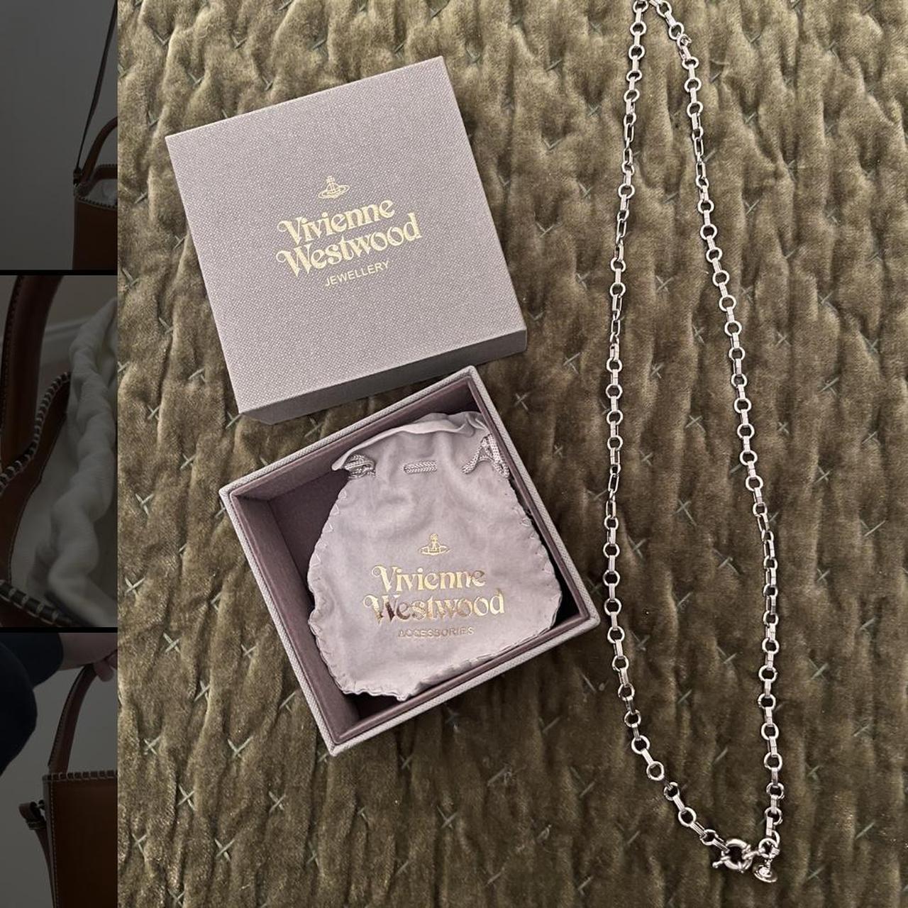 Vivienne Westwood long Chain neckless with orb... - Depop