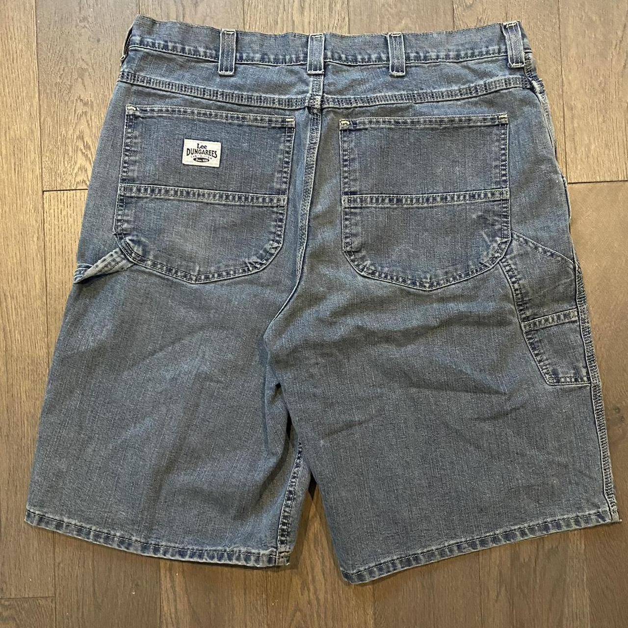 JNCO Men's Blue and Navy Shorts | Depop