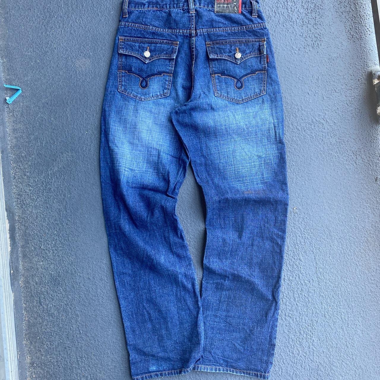 Baggy fit South Pole jnco type, red ape jeans,... - Depop