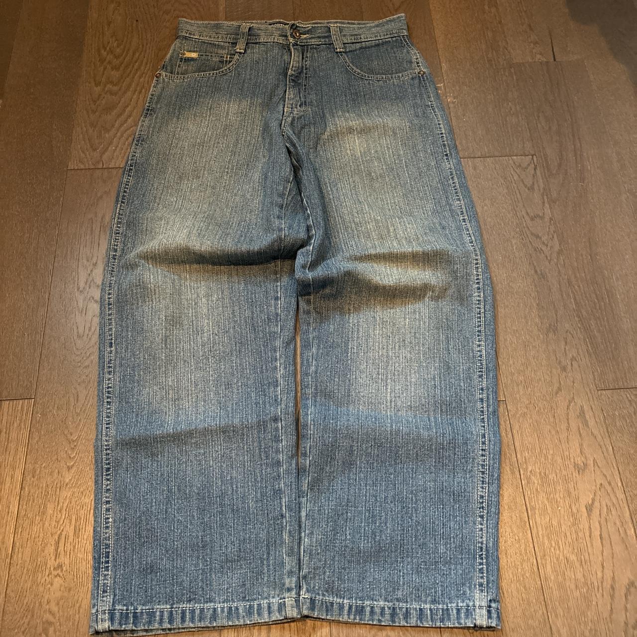 Super rare 2000s faded baggy asf southpole jeans,... - Depop